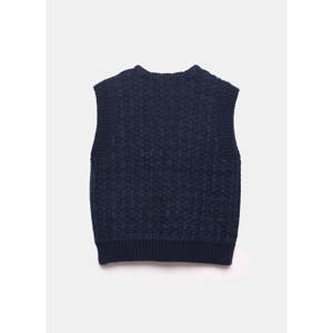 Mint Velvet Navy Boucle Sleeveless Jumper